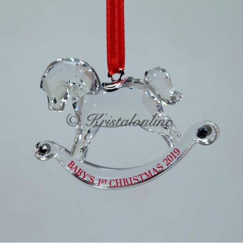 Swarovski Kristal | Silver Crystal | Kerst | Baby's Eerste Kerst Ornament - Jaarlijkse Editie 2019 | 5439947